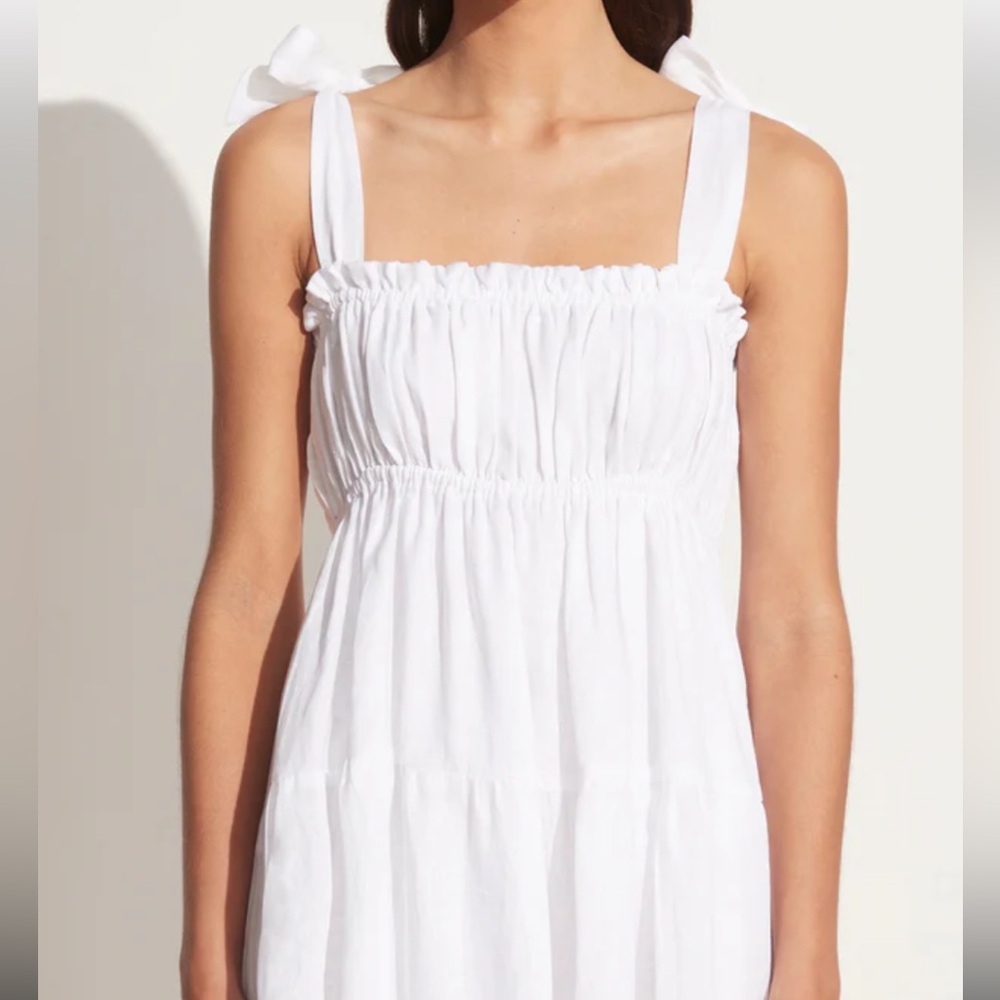 New Faithfull The Brand Linen Midi Dress - Picture 5 of 15